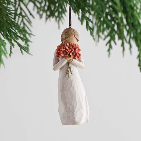 Willow Tree Surrounded by Love Ornament, sculpted hand-painted figure in Saudi Arabia