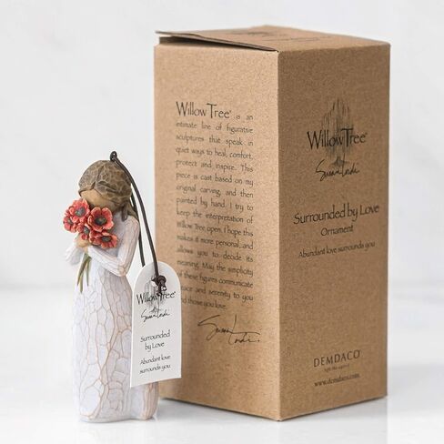 Willow Tree Surrounded by Love Ornament, sculpted hand-painted figure in Saudi Arabia