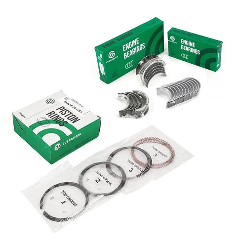 Evergreen SA-5494194153-2 حلقات المكبس محامل القضيب الرئيسية تناسب 96-16 Ford F150 F250 Lincoln 5.4L 4.6L-VIN 6 in Kuwait