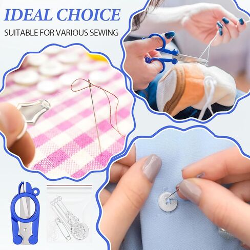 Knitgrip 15 صندوقًا عدة خياطة صغيرة للسفر مجموعة خياطة طوارئ صغيرة إصلاح سريع إبرة ملولبة مسبقًا أداة إصلاح محمولة أساسية للمبتدئين والمسافرين والفنادق in Kuwait