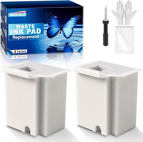 استبدال لوحة حبر النفايات مع برنامج إعادة تعيين لطابعة Ecotank ET-2800 ET-4800 ET-2720 ET-2803 ET-2400 ET-4700 2800 4800 2720 2803 ET2800 ET4800، صندوق الصيانة مع برنامج إعادة الضبط (عبوتان) in Kuwait