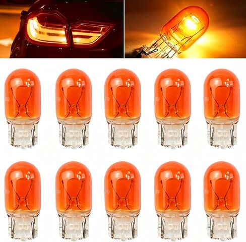 T20 7440A WY21W Turn Signal Bulb Daytime Running Light Blinker Brake Light Bulbs, Mini Taillight 7440 Bulb, Monofilament Side Marker Lights Replacement for Cars,Trucks,SUVs (Amber #10PCS) in Kuwait