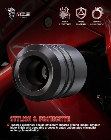 MZS Motorcycle Frame Sliders Compatible with CB500F CB500X 2013-2025 / NX500 2024-2025, Falling Crash Protector Guards Engine Fairing Protection No Cut Kits Black in Kuwait