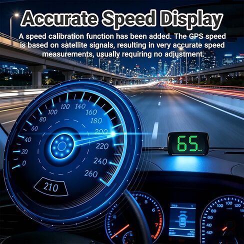 عداد سرعة GPS رقمي ميل في الساعة، شاشة عرض رأسية مع خط LED كبير، عداد سرعة HUD للتوصيل والتشغيل لسيارة شاحنة دراجة نارية عربة جولف مع كابل USB وشحن in Kuwait