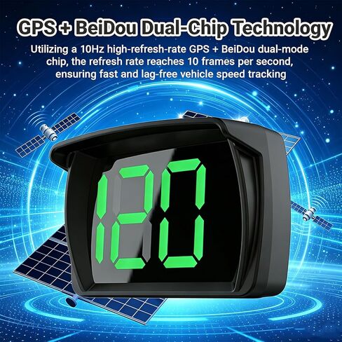 عداد سرعة GPS رقمي ميل في الساعة، شاشة عرض رأسية مع خط LED كبير، عداد سرعة HUD للتوصيل والتشغيل لسيارة شاحنة دراجة نارية عربة جولف مع كابل USB وشحن in Kuwait