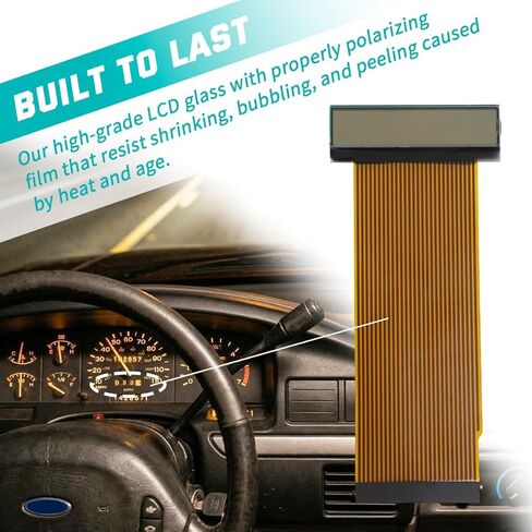 LCD Odometer Screen Repair Kit for Ford F150 F250 F350 F450 Bronco 1992-1996 & Early 1997, Replaces F4UF-10D922-BA / F2UF-10D922-AC in Kuwait