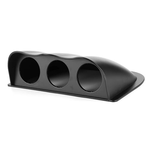 Triple Dash Gauge Pod, 3 Hole Dashboard Meter Mount Bracket, Universal Auto Accessory with ABS Material and 2in/52mm Diameter (Black) in Kuwait
