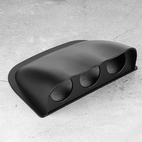 Triple Dash Gauge Pod, 3 Hole Dashboard Meter Mount Bracket, Universal Auto Accessory with ABS Material and 2in/52mm Diameter (Black) in Kuwait