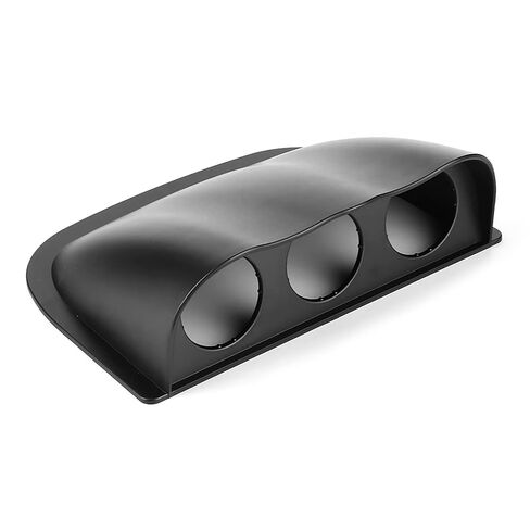 Triple Dash Gauge Pod, 3 Hole Dashboard Meter Mount Bracket, Universal Auto Accessory with ABS Material and 2in/52mm Diameter (Black) in Kuwait