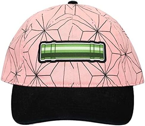 Demon Slayer Embroidered Season 1 Logo Black Adjustable Baseball Hat in Saudi Arabia