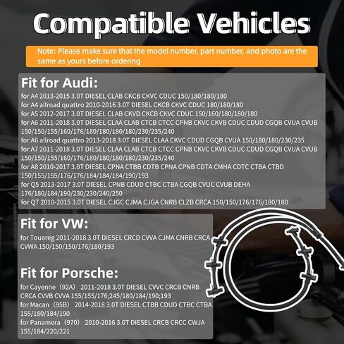 Fuel Return Line Hose for Audi A4 A5 A6 A7 A8 Q5 Q7 VW Touareg Porsche Cayenne Macan Panamera in Kuwait