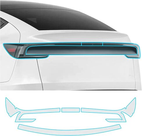 for Tesla TPU PPF Paint Protective Film Model Y Juniper Accessories 2025 2026 Rearview Mirror Film 8.5Mil Precut Clear Bra Car Scratch Anti Scratch Exterior Model Y Rearview Mirror Trim Film in Kuwait