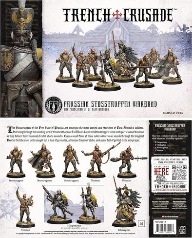 مجموعة منمنمات Archon Studio Trench Crusade Prussian Stosstruppen Warband لألعاب تقمص الأدوار وألعاب الطاولة، من in Kuwait