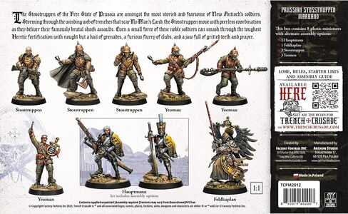 مجموعة منمنمات Archon Studio Trench Crusade Prussian Stosstruppen Warband لألعاب تقمص الأدوار وألعاب الطاولة، من in Kuwait