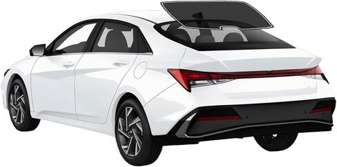 Precut Window Tint Film for Hyundai Elantra Sedan 2021-2026 All Side+Rear Windshield 35% VLT 2Ply Anti-Shatter, UV Block, Privacy Protection, Easy Install, No Trimming Needed,Heat & Glare Reduction in Saudi Arabia