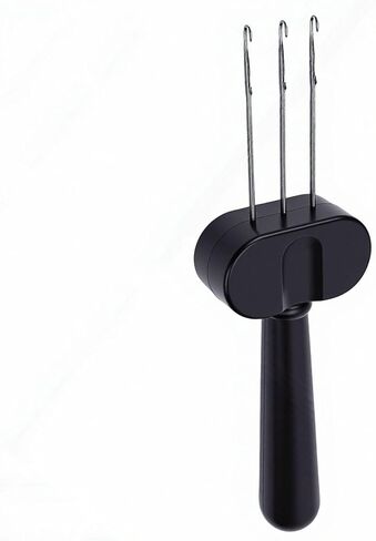 BRRNOO 3 Latch Hook Cord Knitting Tool Cord Maker Weaving Crocheting Tool Portable Hand Knitting Device for DIY Crafts Projects Edges Straps Decorations (Black) in Kuwait