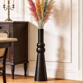 35.4 Inch Dark Green Tall Floor Vase, Trophy Floor Vase for Living Room Decor Centerpiece Vase in Saudi Arabia