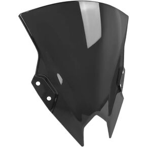 Motorcycle Windshield Double Bubble Wind Deflector Compatible with 500 SE NINJA500 2024-2026(Black) in Kuwait