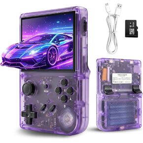 Retro Handheld Game Console with 2100+ Built-in Games, 64GB TF Card, 3.5-Inch IPS Display, Joystick and Trigger Buttons, Tempered Glass Screen, 2000mAh Battery in Saudi Arabia