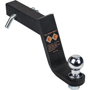 DBXB-RV Trailer Hitch Ball Mount Fits 2-Inch Receiver, 8" Drop, with 2" Trailer Ball and 5/8" Hitch Pin Clip. 5,000 lbs Capacity. Tow Hook Black Matte Powder Coated for Permanent Anti-Rust/Corrosion. in Saudi Arabia