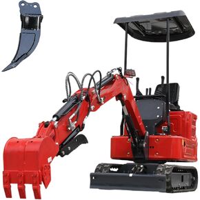 حفار صغير لمحرك KubotaDiesel 1.4T، حفار صغير مزود بمسارات هيدروليكية بمشبك إبهام لبناء مزرعة الحديقة في مخزون الولايات المتحدة الأمريكية (أزرق) in Kuwait