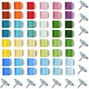 24pcs Decorative Cute Push Pins Shaped Glass Thumbtacks Thumb Tacks Pushpins for Bulletin Cork Boards Office Products in Kuwait