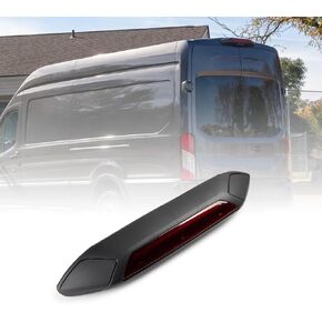Replace JK4Z-13A613-AG, JK4Z-13A613-AA, 923-127 High Mount Stop Lamp LED Third Brake Light Assembly for Ford Transit 150 250 350 HD 2018-2019, Black Housing with Red Lens in Kuwait