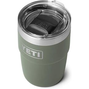 YETI Rambler 8 oz Stackable Cup, Stainless Steel, Vacuum Insulated Espresso Cup with MagSlider Lid, Black in Kuwait