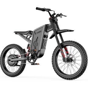 Freego X2Pro دراجة نارية كهربائية للبالغين، دراجة ترابية كهربائية 6000 واط (الذروة) محرك 60 فولت/30 أمبير في الساعة، دراجة كهربائية للطرق الوعرة 50 ميلاً في الساعة، تعليق كامل 19 × 2/فرامل هيدروليكية بأربعة مكابس معتمدة من UL 2849 in Kuwait