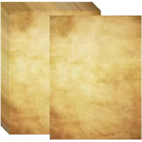 FUNCLASS Brown Printer Vintage Paper, Stationary Paper 50 Sheets, Letter Writing Stationery 210 x 285mm, Vintage Stationary for Invitations, Certificates, Diplomas, Awards, Resumes, Crafts in Kuwait