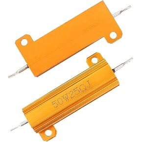 1PCS Load Resistor 50W 100W Aluminum Power Metal Shell Case Wirewound Resistor 1ohm 2ohm 4ohm 6ohm 8ohm 10ohm 20ohm 100ohm 1kohm(100W-6R) in Kuwait