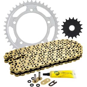 المتخصصة محرك سلاسل الاضراس كومبو لسوزوكي فستروم 1000 الجبهة 17 الخلفية 42 الأسنان 525VM-X X-Ring 120 وصلات in Kuwait