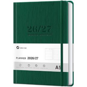 2026 Planner, Weekly and Monthly Planners, Faux Leather Daily Calendar 2026 Planner, 12 Month Agenda from Jan. to Dec., Hardcover Habit Tracker Journal 5.75" x 8.4"(Black) in Saudi Arabia
