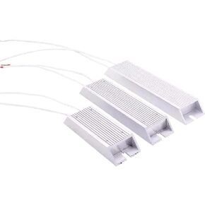 1Pcs Brake Resistor 300W 500W Aluminum Shell Resistance Servo Frequency Conversion 5R 10R 100R 150R 400R 500R(500W 200R) in Kuwait