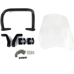 Motorcycle Windshield Deflector Protector Compatible with CRF250L CRF250L S CRF250M CRF300L MONKEY125 CT125 CT110 Hunter RAIL125(Clear) in Kuwait