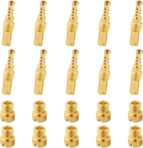 20PCS Car Carburetor Jet Kit, Carburetor Assortment Includes 10PCS Main and 10PCS Slow Jet, Automotive Replacement Accessories, Compatible with PWK, CVK, PE, PWM (K75-98) in Kuwait