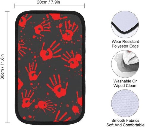 Black Mask Scream Car Center Console Decor Handrail Armrest Box Cushion Funny Ghost Devil Interior Covers Car Protector Pad Lid Cover Accessories Universal Fit for Auto Truck Vehicles in Saudi Arabia