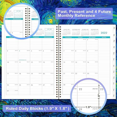 2025-2028 Pocket Planner/Calendar - Jul 2025 - Jun 2028, 3 Year Monthly Planner 2025-2028, 6.3" × 3.8" Calendar Planner, 61 Note Page, 2 Bookmarks, Pen Loop, Inner Pocket, Perfect Organizer for Purse in Saudi Arabia