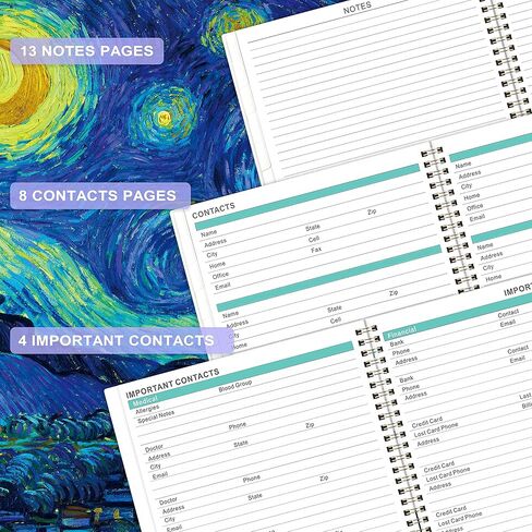 2025-2028 Pocket Planner/Calendar - Jul 2025 - Jun 2028, 3 Year Monthly Planner 2025-2028, 6.3" × 3.8" Calendar Planner, 61 Note Page, 2 Bookmarks, Pen Loop, Inner Pocket, Perfect Organizer for Purse in Saudi Arabia