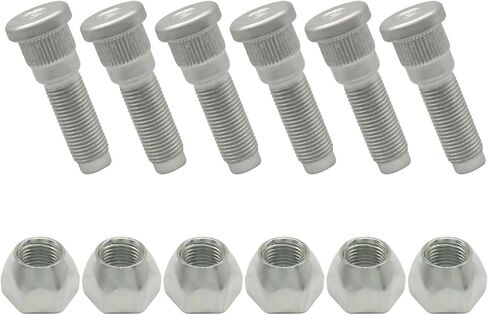 6 مجموعات من Murtenze مسمار العجلة، 1/2"-20 مسامير العروة بحجم خيط UNF مع صواميل للمقطورة لمحاور ليبرت 2000 رطل إلى 3500 رطل لـ Dexter 4400 رطل in Kuwait
