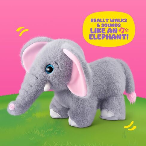 Pets Alive Mommy Elephant and Baby Surprise Interactive Robotic Walking Mommy Elephant Toy with Hidden Baby Elephants, Realistic Sounds, and Surprise Reveal Fun for Kids Ages 3+ in Kuwait
