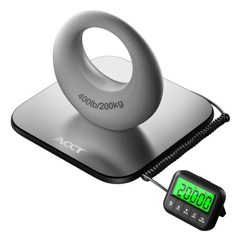 440lb Postal Scale - Industrial Shipping Scale with Stainless Steel Platform, Tare/Hold/Counting Function for Luggage, Package, Mail | lb/kg/lb:oz | Heavy Duty Scale with Battery & Charging Cable in Kuwait