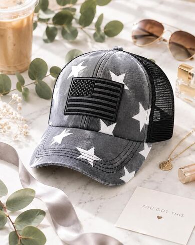 LOKIDVE Men's USA American Flag Baseball Cap Embroidered Polo Style Military Army Hat in Saudi Arabia