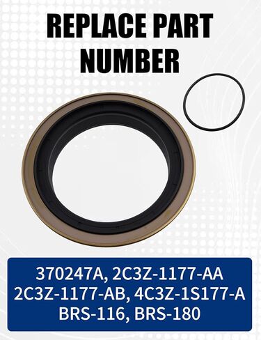 370247A Rear Axle Seal, E5TZ-4A331-A O-Ring Kit, Fit for Ford F250 F350 Super Duty 1999-2024/Transit 150 250 350 2015-2019/Excursion 2000-2005, Inner Wheel Seal, Rear Hub Oil Seal in Kuwait
