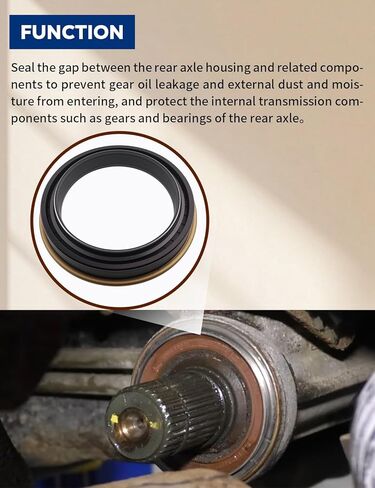 370247A Rear Axle Seal, E5TZ-4A331-A O-Ring Kit, Fit for Ford F250 F350 Super Duty 1999-2024/Transit 150 250 350 2015-2019/Excursion 2000-2005, Inner Wheel Seal, Rear Hub Oil Seal in Kuwait