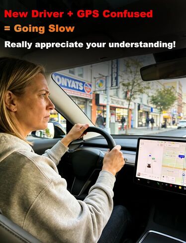 Student Driver LED Car Sign, New Driver Warning Sign, Amber Light Car Interior Accessories Suction Cup Mounted Gift for New Rookie Learner Drivers in Kuwait