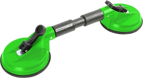 OEMTOOLS 24246 أكواب شفط الزجاج الأمامي مزدوجة الرأس للنوافذ الزجاجية، رافع لوحة إصلاح السيارات، حاملات شفط زجاجية بقدرة رفع 92 رطل مع أكواب مطاطية ABS، رافعات سريعة التحرير in Kuwait