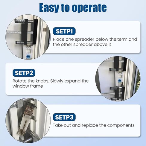 Window Tool Jamb Stretcher Set for Vinyl Jamb Stretcher Window Repair Tool 2ps in Kuwait