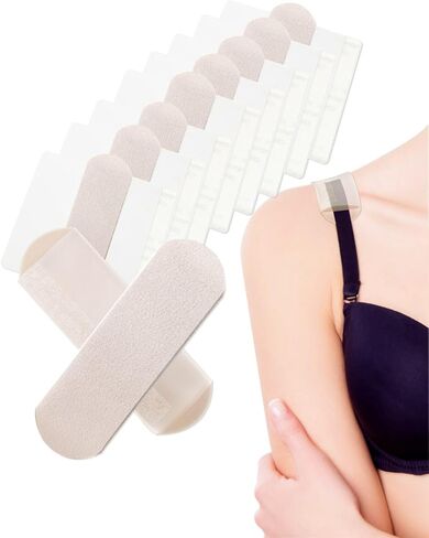 Bra Strap Cushion – Summer-Thin Disposable Comfort Shoulder Pads | Relieve Dents & Chafing from Tight Bra Straps (Skin 10P) in Kuwait