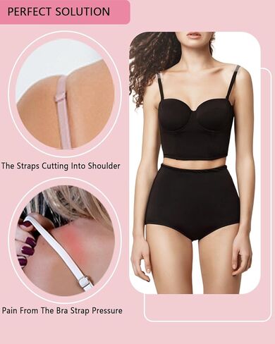 Bra Strap Cushion – Summer-Thin Disposable Comfort Shoulder Pads | Relieve Dents & Chafing from Tight Bra Straps (Skin 10P) in Kuwait